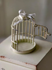 Handmade Dollhouse Miniature Furniture, Birdcage