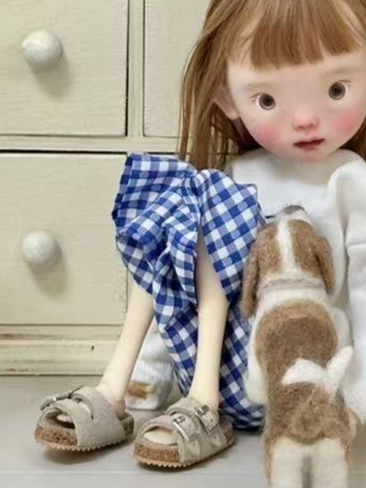 Handmade Shoes for Blythe/Obitsu,Buckle Slide Sandals