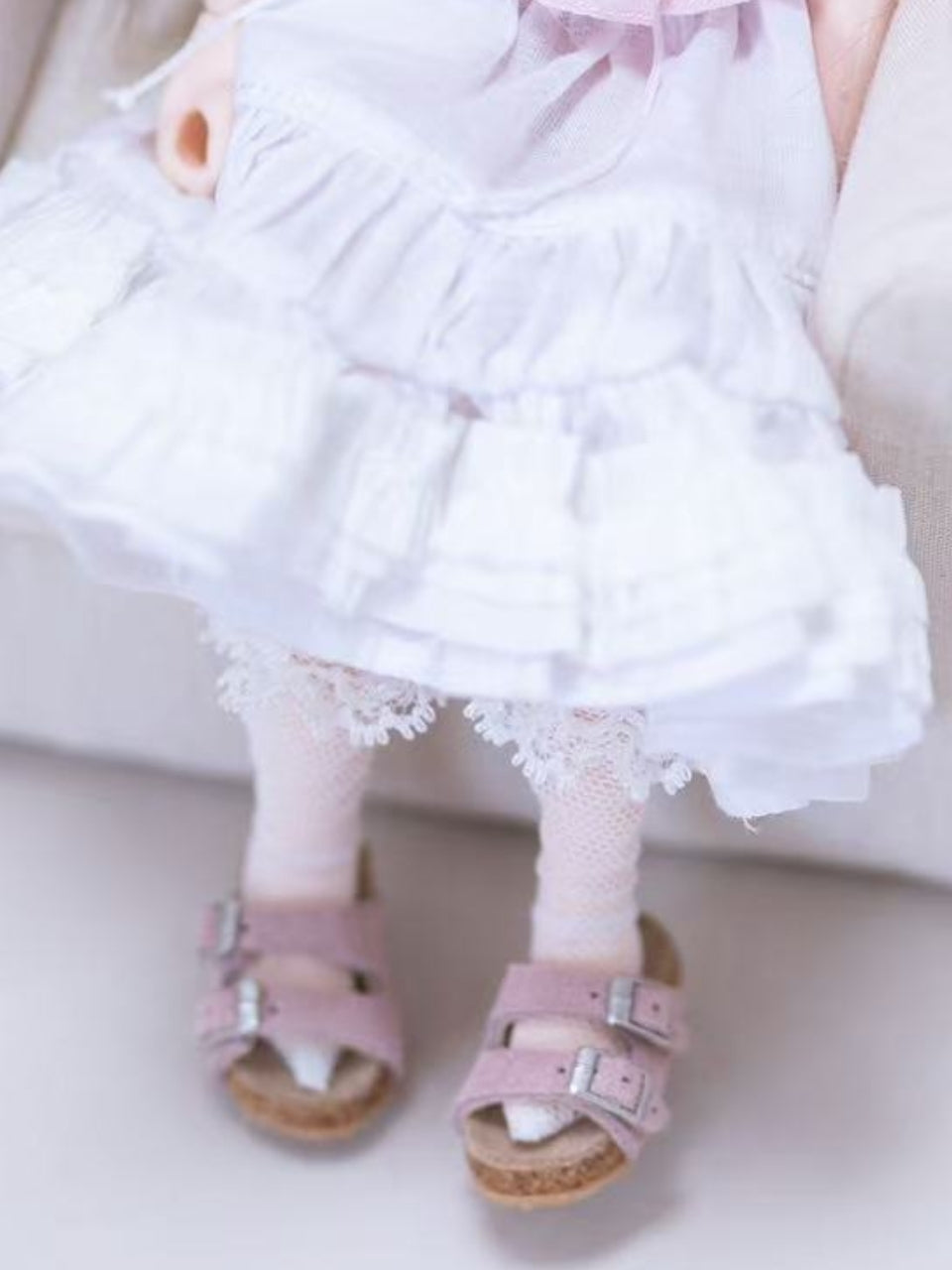 Handmade Shoes for Blythe/Obitsu,Buckle Slide Sandals