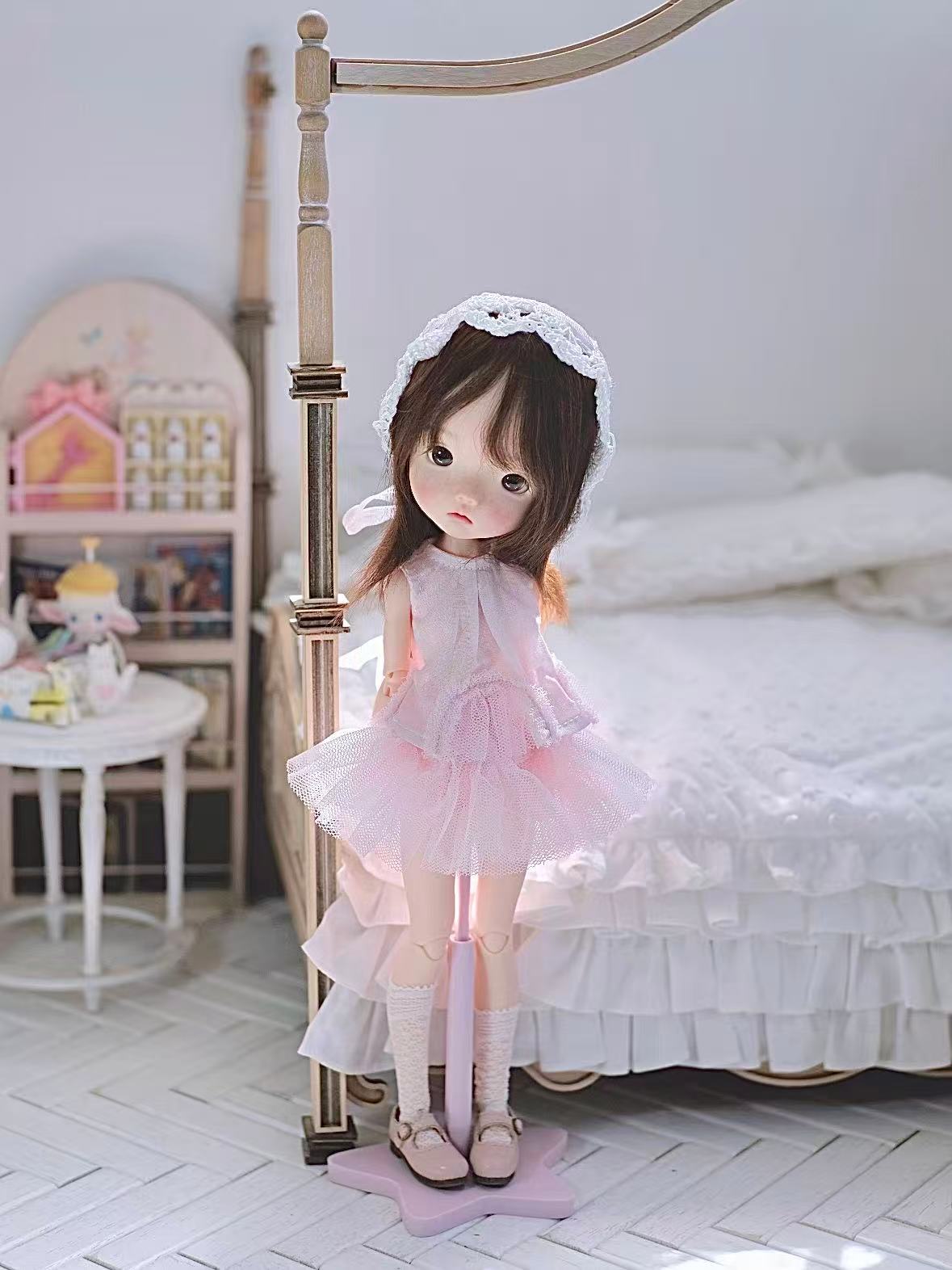 Lace Tutu Blythe BJD Outfit - Handmade Doll Clothes - ToastDoll