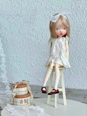 Cozy White 1/6 BJD Outfit - Handmade Doll Clothes - ToastDoll