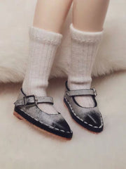 Handmade Shoes for Blythe, Pointed-Toe Mary Jane Shoes