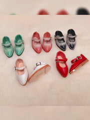 Handmade Shoes for Blythe, Pointed-Toe Mary Jane Shoes