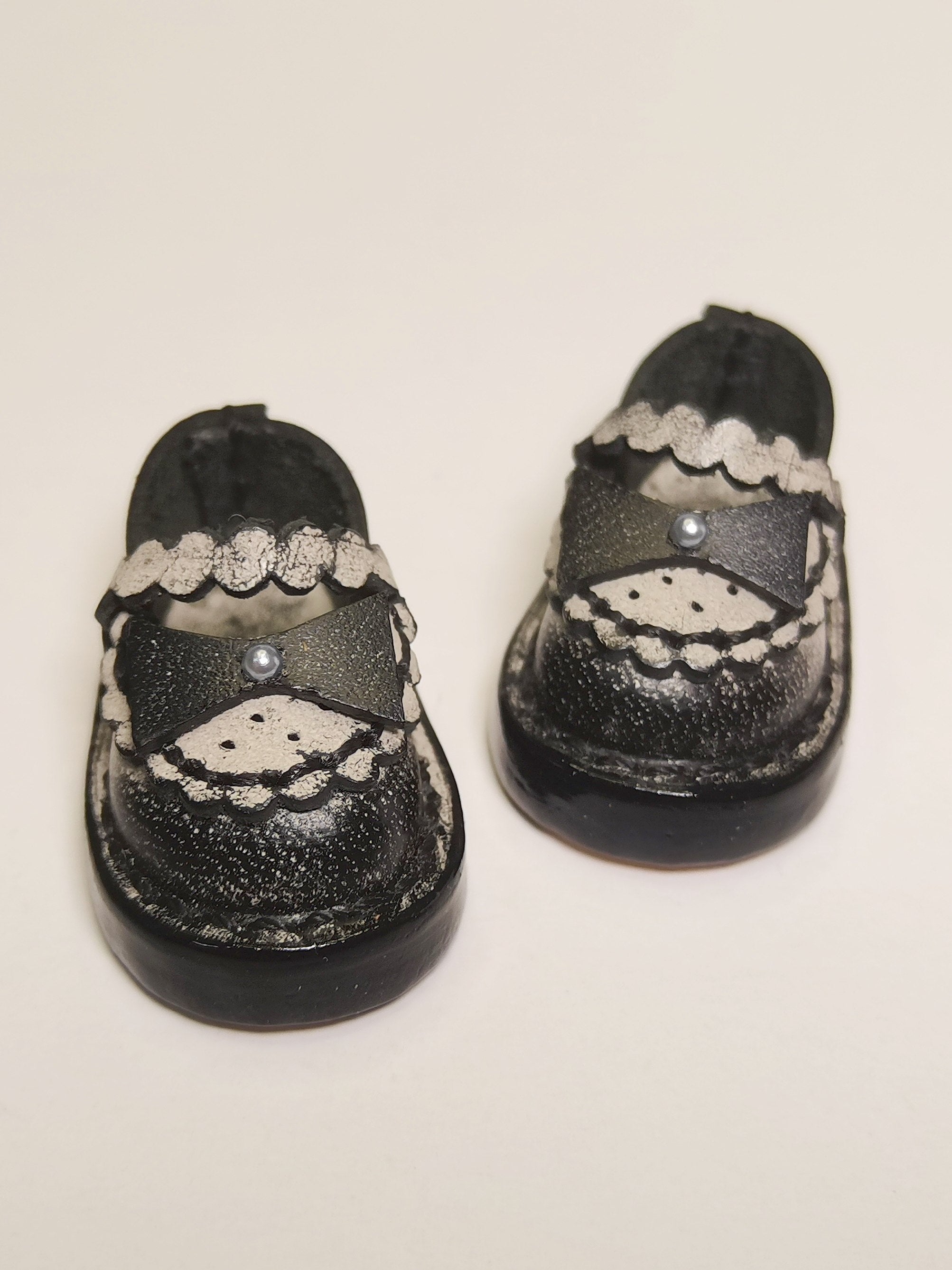 Handmade Shoes for Blythe, Knot Leather Shoes