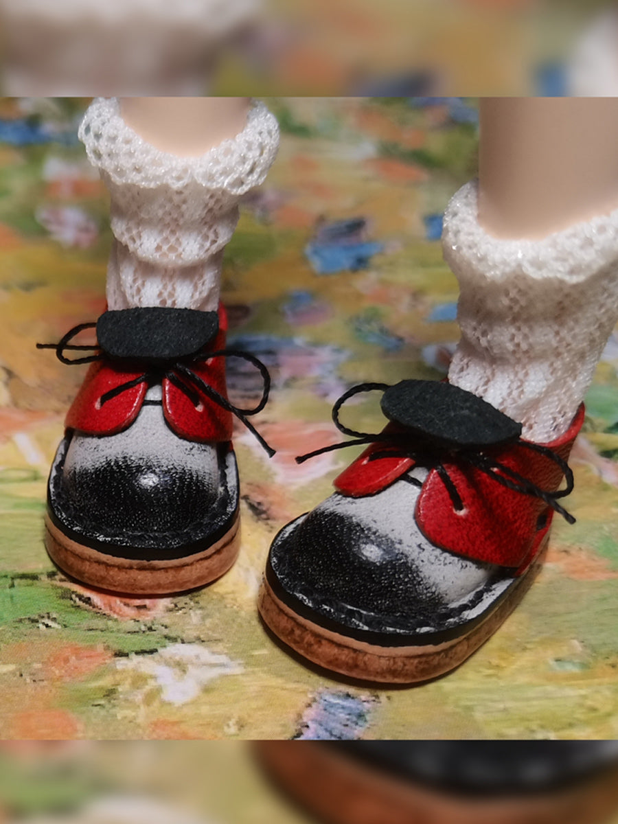 Handmade Shoes for Blythe/Obitsu, Color Block Shoes