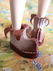 Handmade Shoes for Blythe, Clown Leather Shoes
