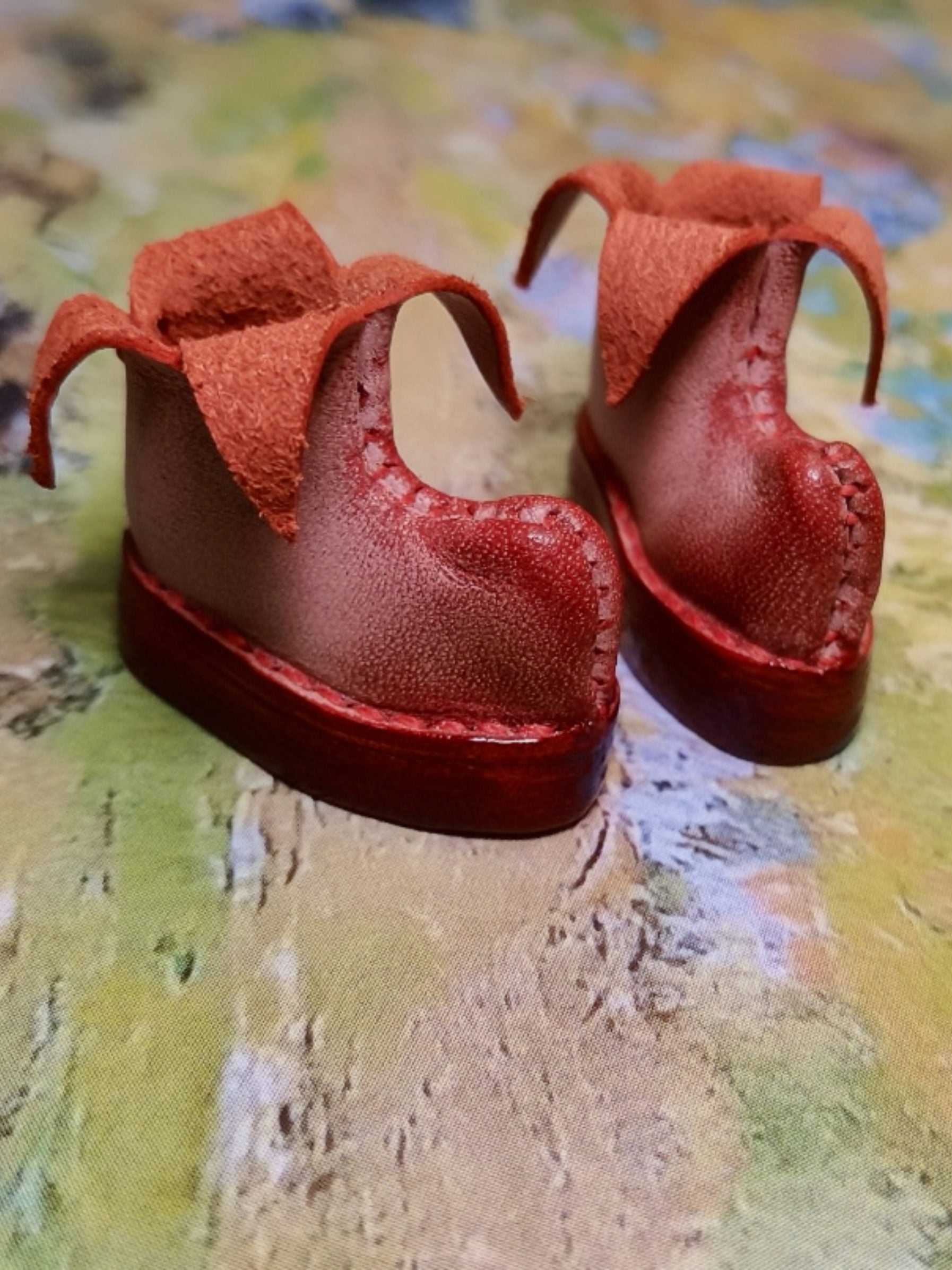 Handmade Shoes for Blythe, Clown Leather Shoes
