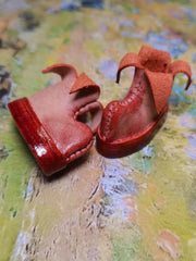 Handmade Shoes for Blythe, Clown Leather Shoes