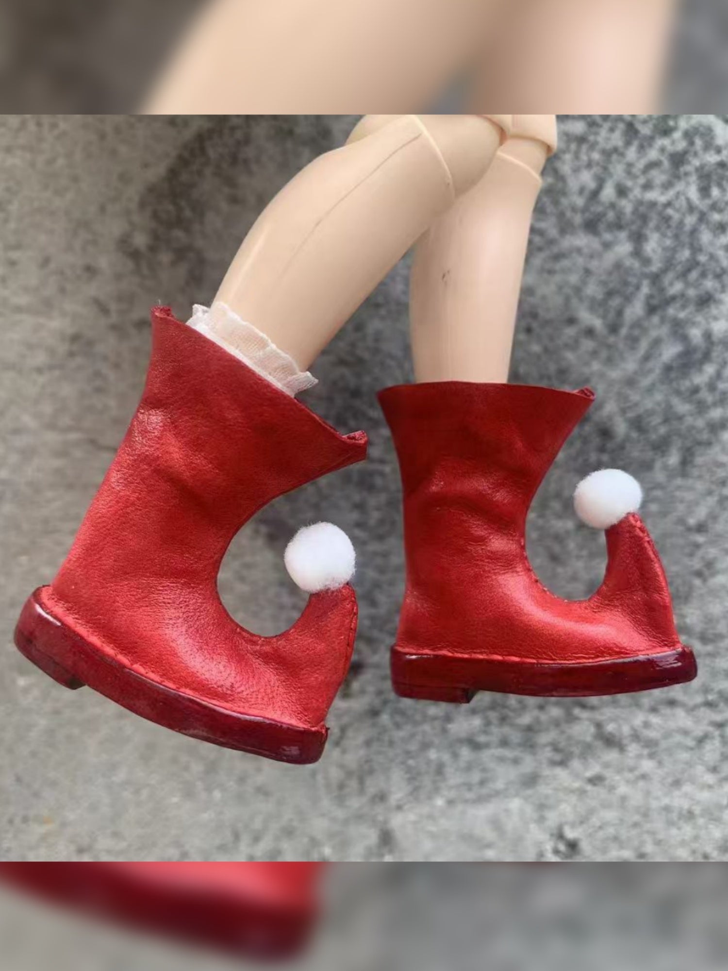 Handmade Shoes for Blythe/Obitsu, Clown Leather Shoes