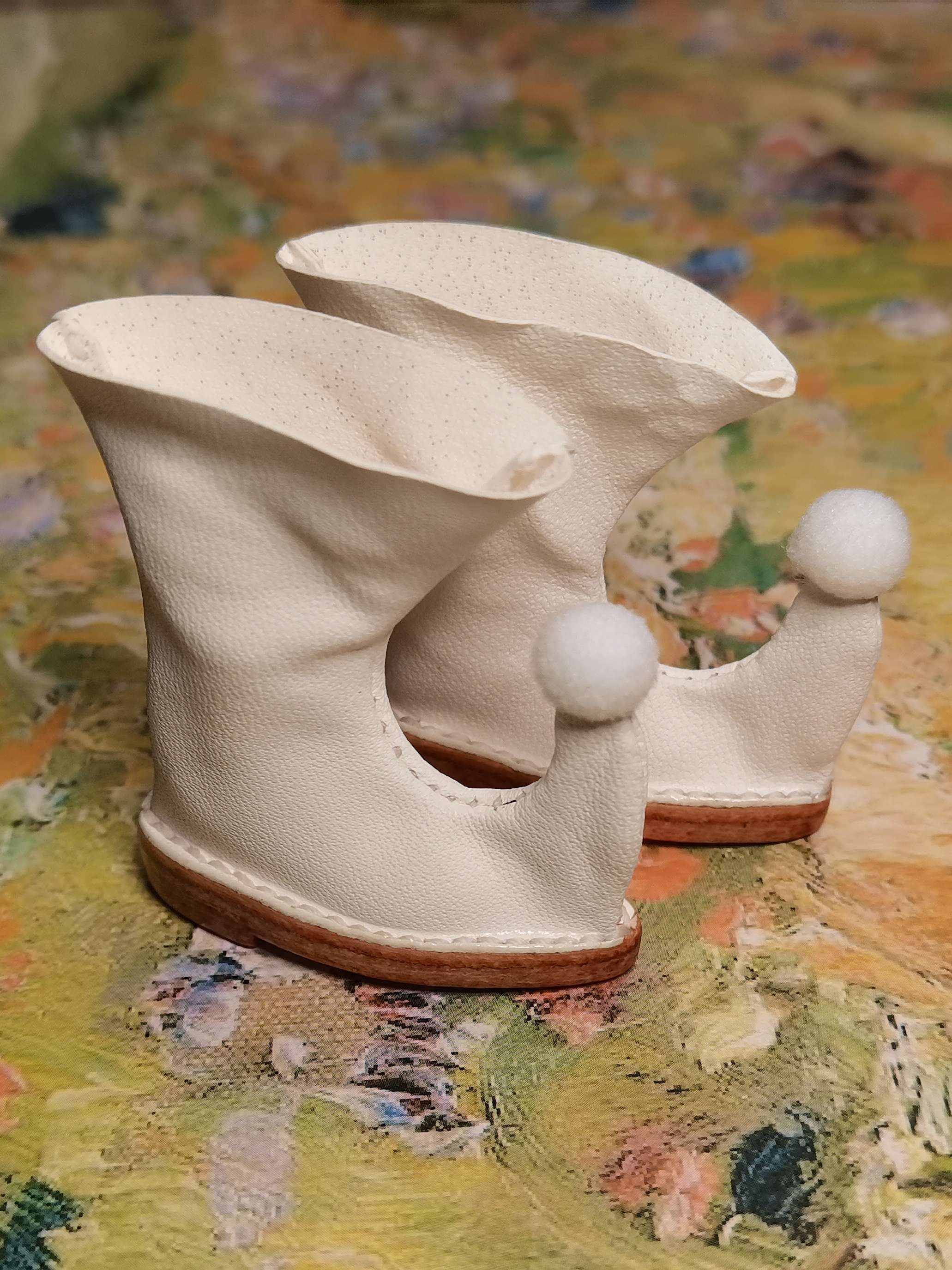 Handmade Shoes for Blythe/Obitsu, Clown Leather Shoes