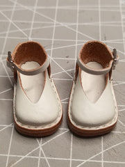 Handmade Shoes for Blythe, Square Toe Leather Shoes