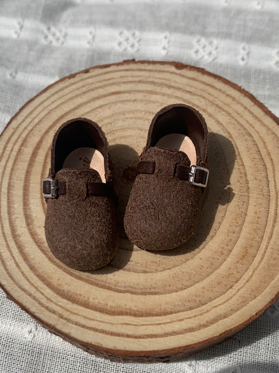 Handmade Shoes for Blythe, Leather Flat