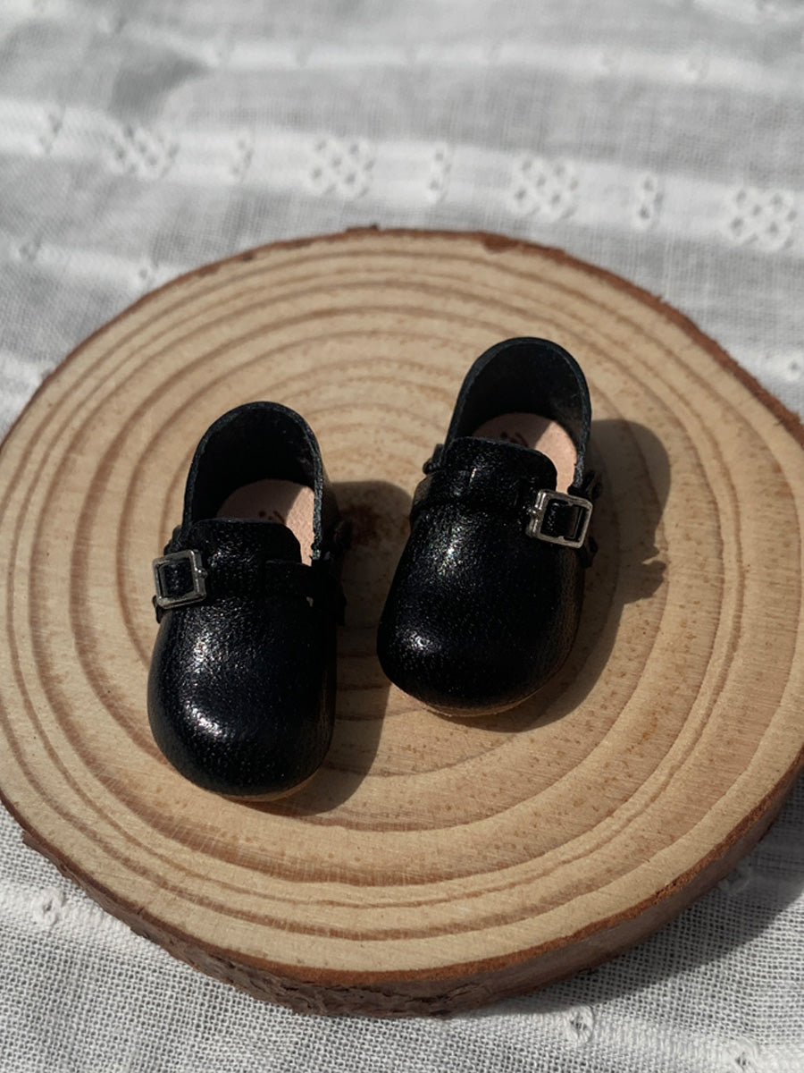 Handmade Shoes for Blythe, Leather Flat