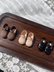 Handmade Shoes for Blythe, Leather Flat