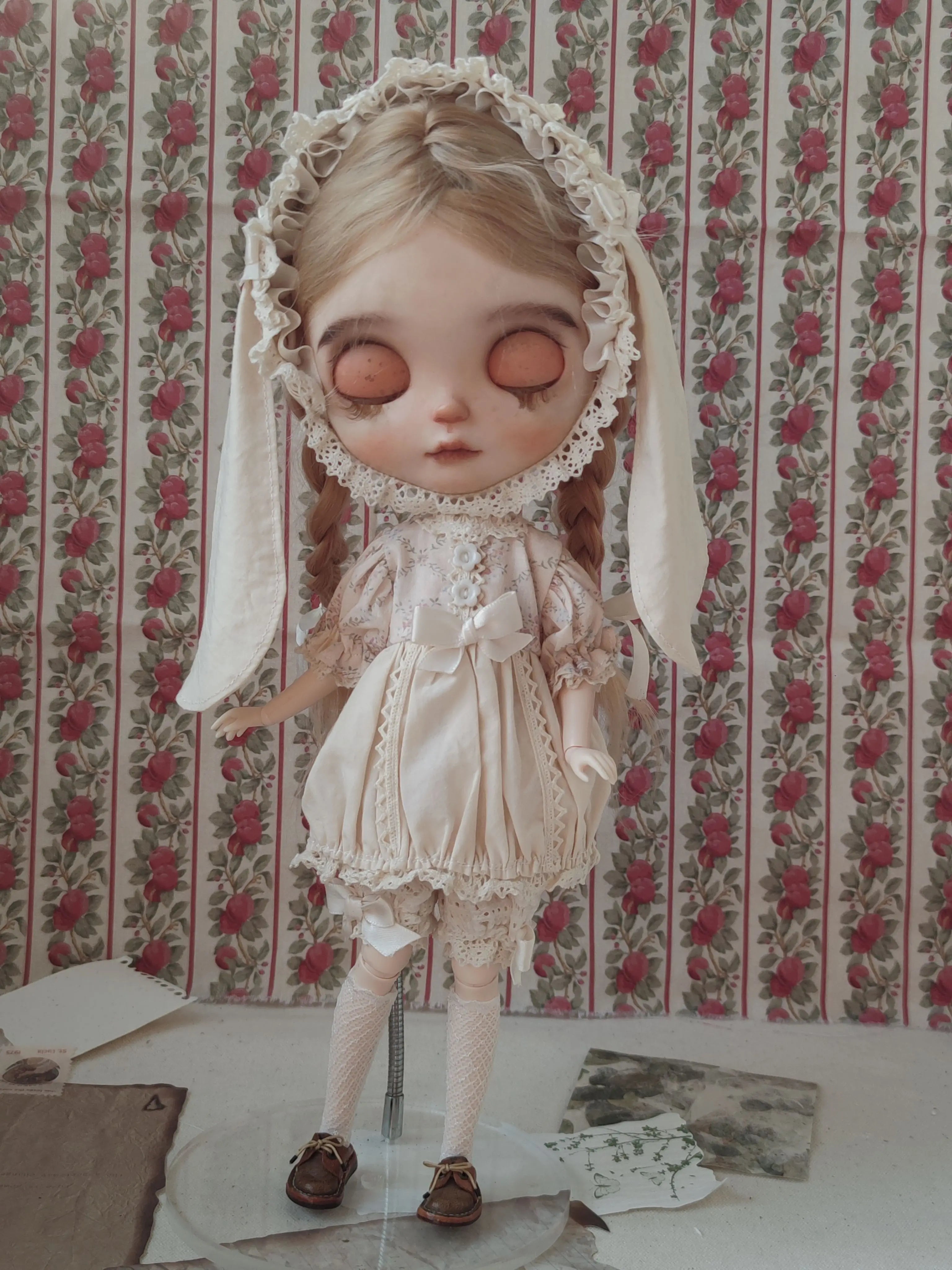 Lop Eared Bunny Blythe BJD Outfit | Toastdoll