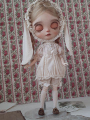 Lop Eared Bunny Blythe BJD Outfit - Handmade Doll Clothes - ToastDoll