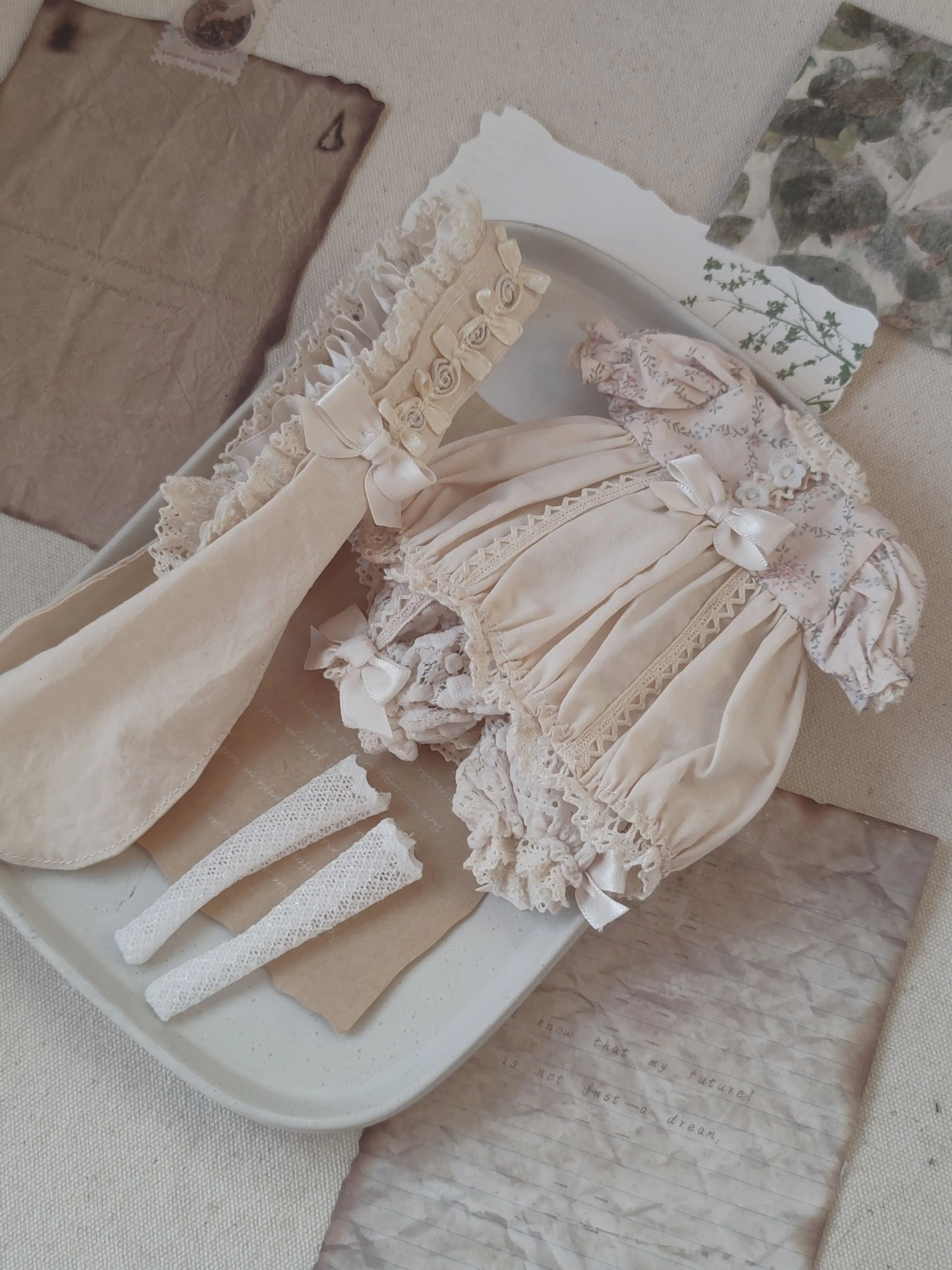 Lop Eared Bunny Blythe BJD Outfit - Handmade Doll Clothes - ToastDoll