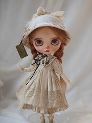 Vintage Tea Dyed Blythe Outfit - Handmade Doll Clothes - ToastDoll