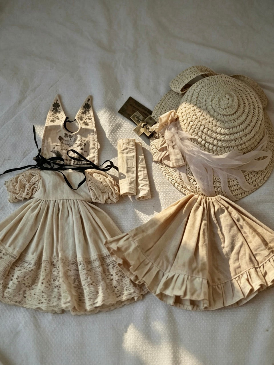 Vintage Tea Dyed Blythe Outfit - Handmade Doll Clothes - ToastDoll