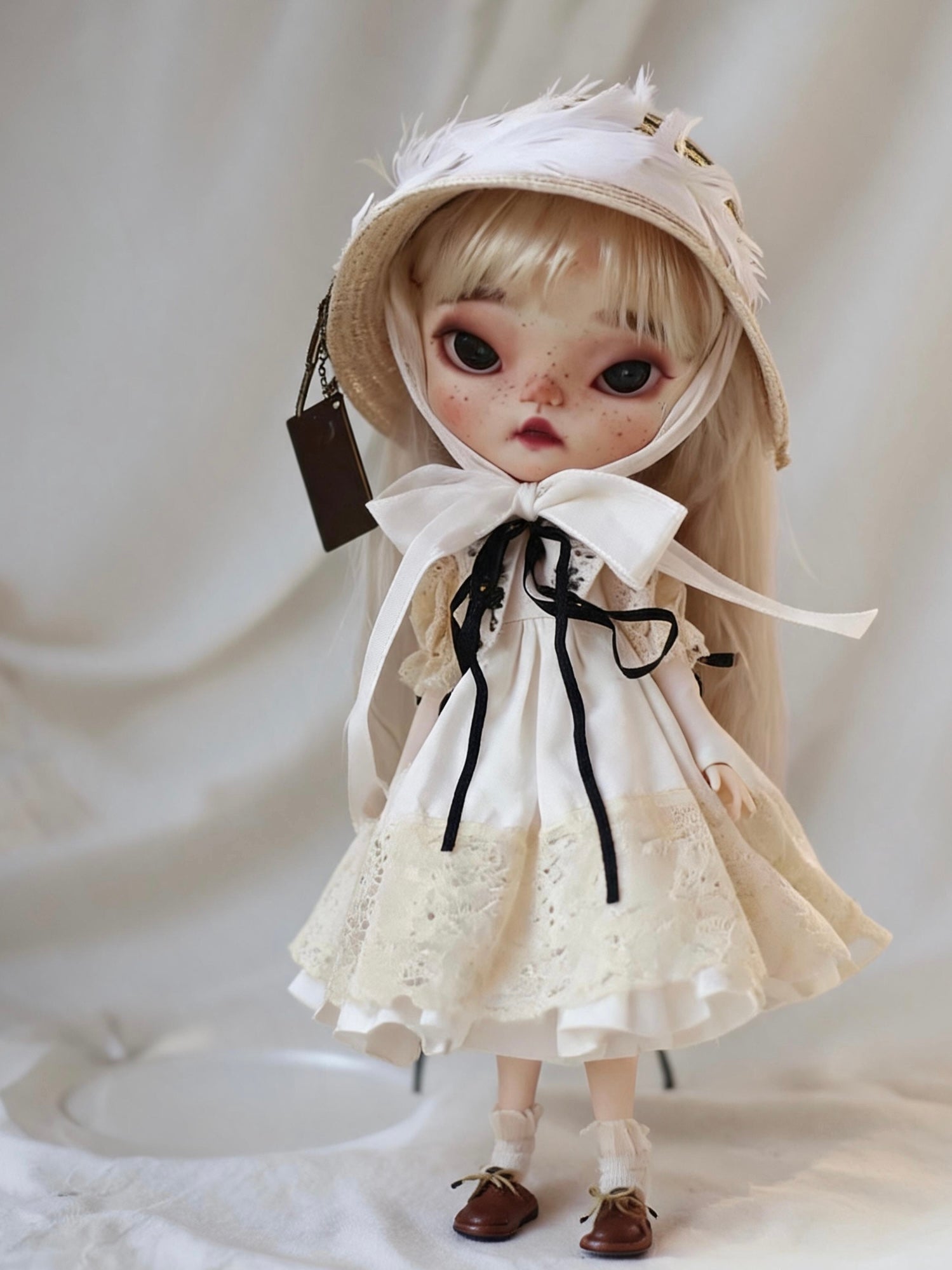 Vintage Tea Dyed Blythe Outfit - Handmade Doll Clothes - ToastDoll