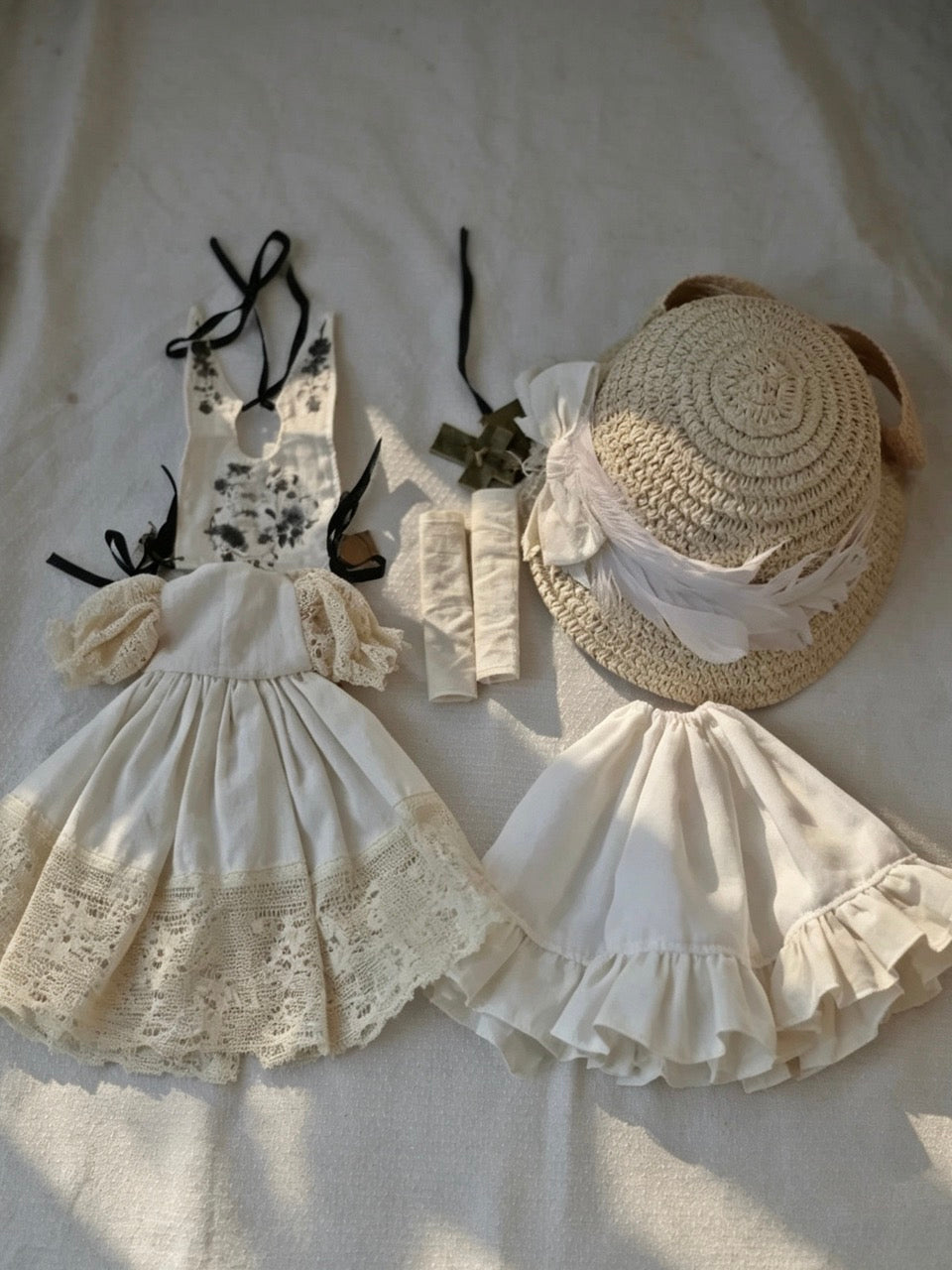 Vintage Tea Dyed Blythe Outfit - Handmade Doll Clothes - ToastDoll