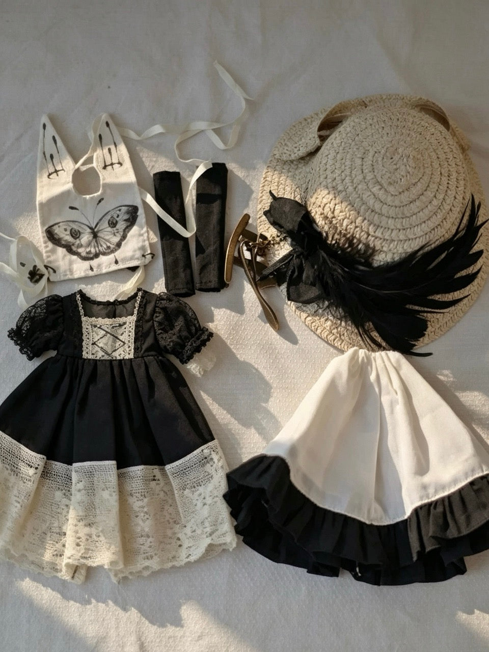 Vintage Tea Dyed Blythe Outfit - Handmade Doll Clothes - ToastDoll