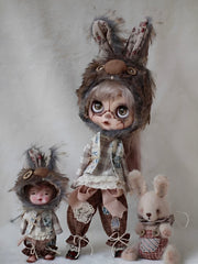 Crazy Bunny Blythe Outfit - Handmade Doll Clothes - ToastDoll