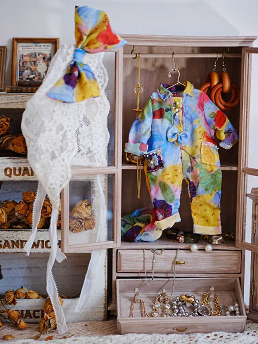 Handmade Outfit for Blythe/Obitsu, Sky Jumpsuit Suit