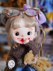 Handmade Outfit for Blythe/Obitsu, Sweater and Jeans Set