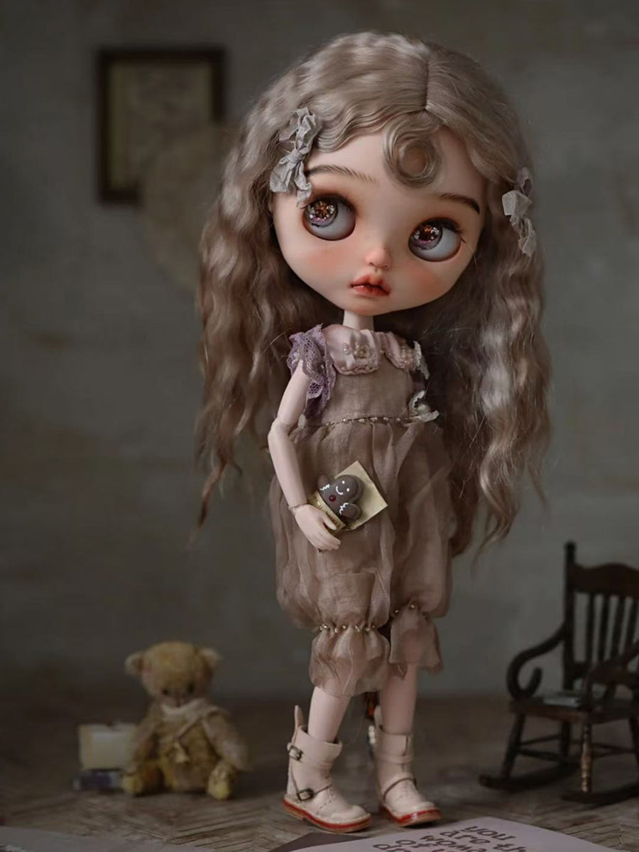 Handmade Outfit for Blythe/Obitsu, Vintage Romper Set