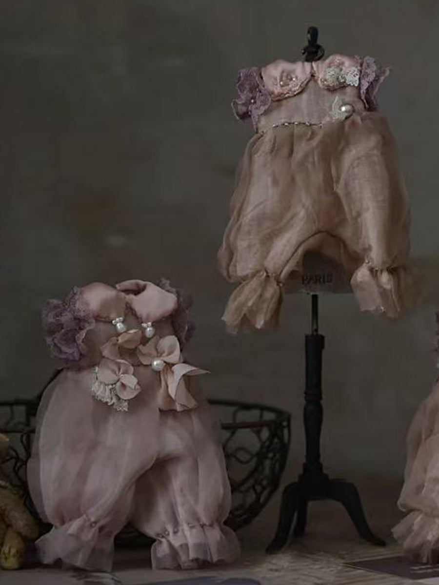 Handmade Outfit for Blythe/Obitsu, Vintage Romper Set