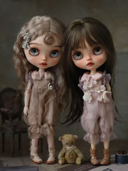 Handmade Outfit for Blythe/Obitsu, Vintage Romper Set