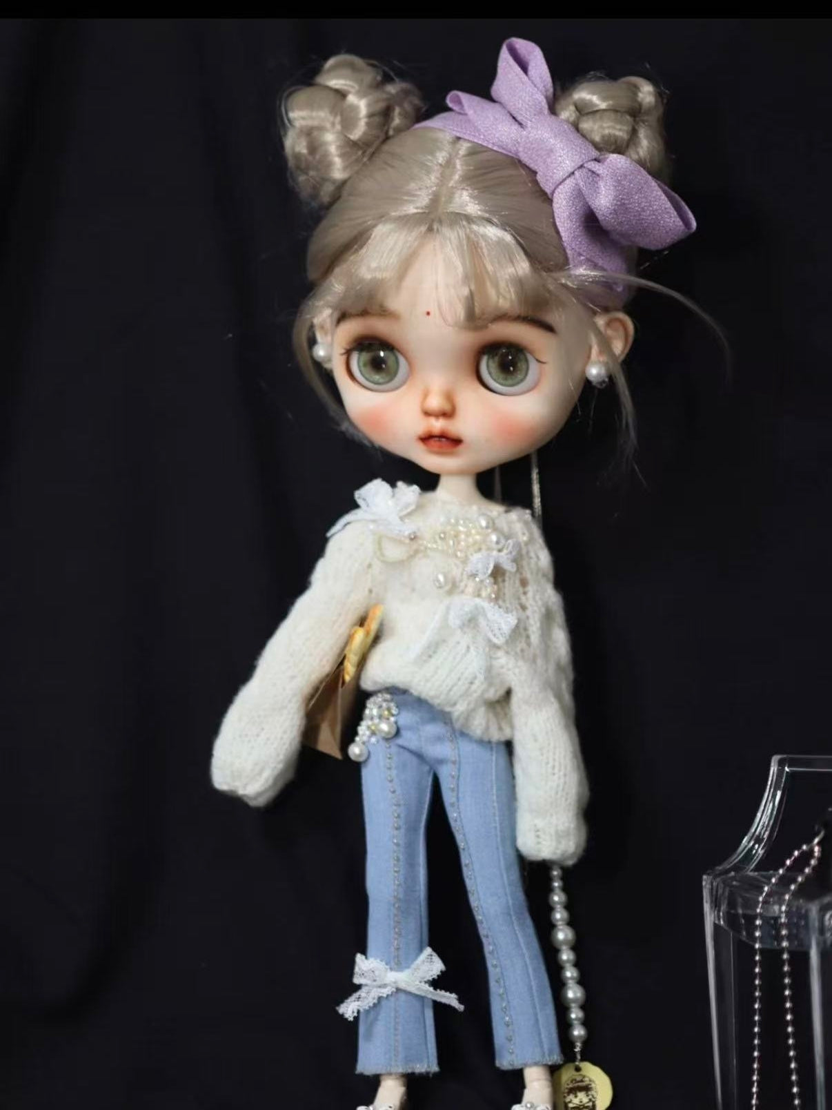 Handmade Outfit for Blythe/Obitsu,Sweater and Jeans Set