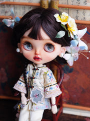 ⁠Whimsical Embroidered Chinese Blythe Set | ToastDoll