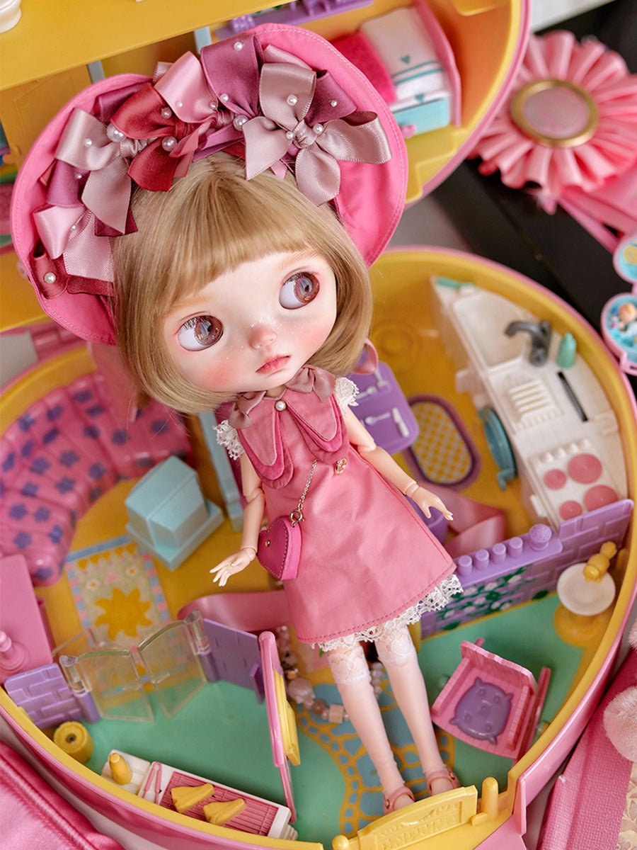 Effie Custom Blythe OOAK - Sweet Pink Doll - ToastDoll