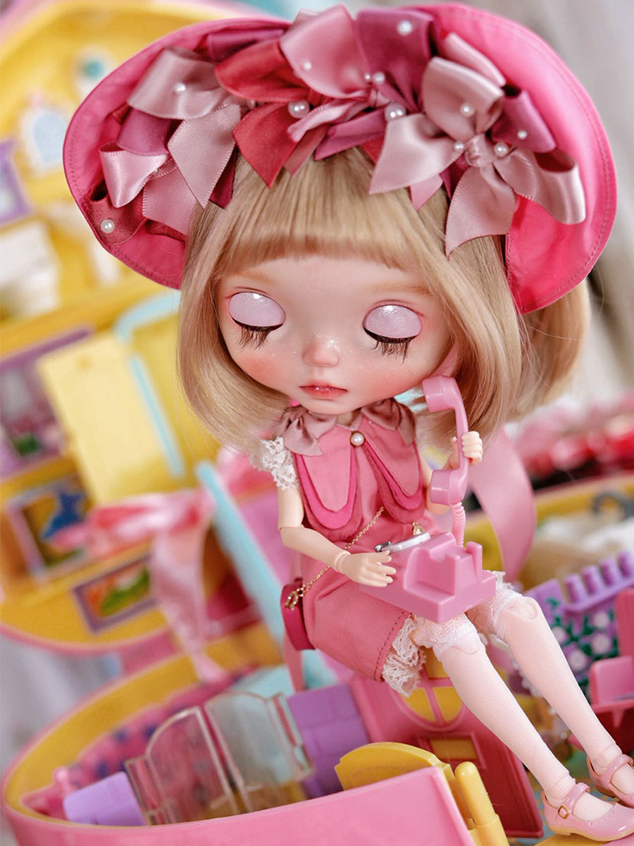Effie Custom Blythe OOAK - Sweet Pink Doll - ToastDoll