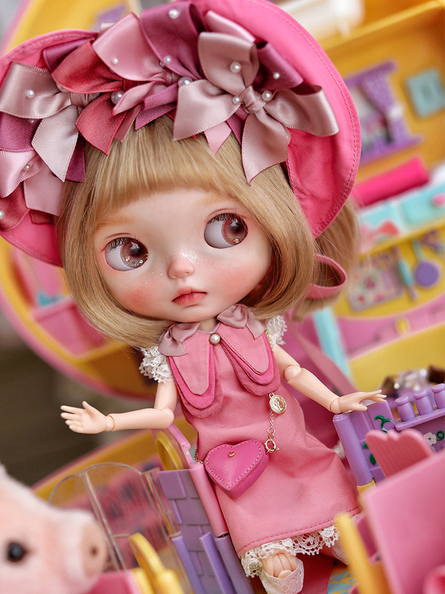 Effie Custom Blythe OOAK - Sweet Pink Doll - ToastDoll