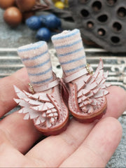 Handmade Shoes for Blythe/ Ob24/ Ob22/ Jacoosun, Winged Mary Jane