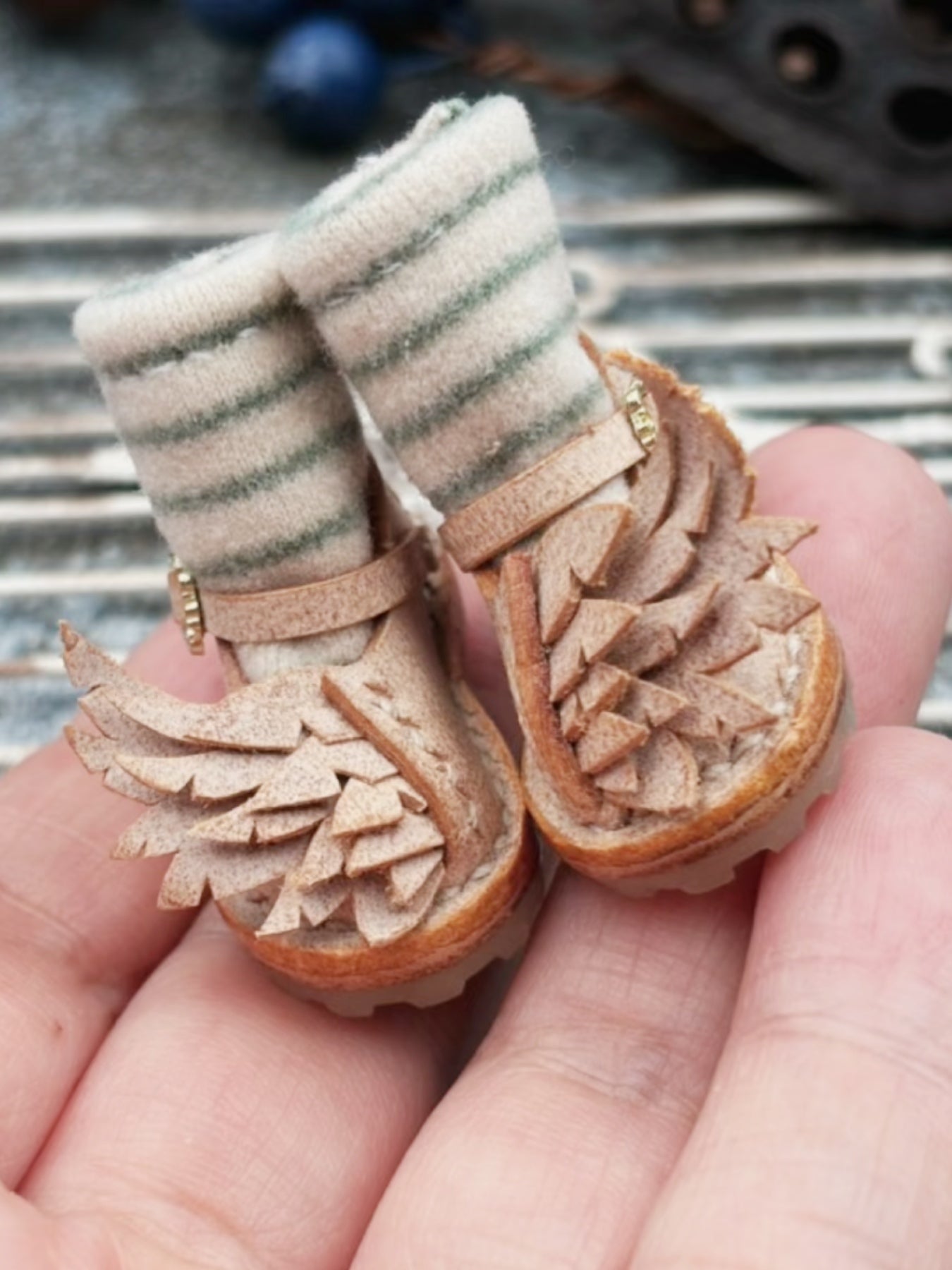 Handmade Shoes for Blythe/ Ob24/ Ob22/ Jacoosun, Winged Mary Jane