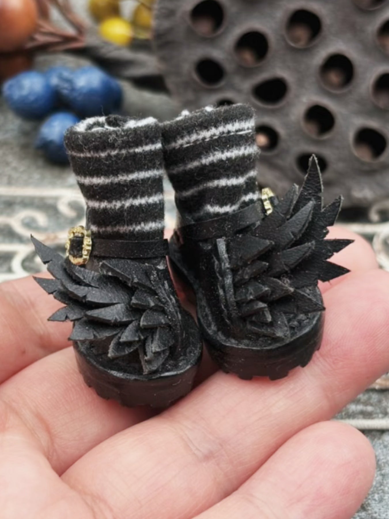 Handmade Shoes for Blythe/ Ob24/ Ob22/ Jacoosun, Winged Mary Jane