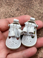 Handmade Shoes for Blythe/ Ob24/ Ob22, Baroque Carved Shoes with Fringe