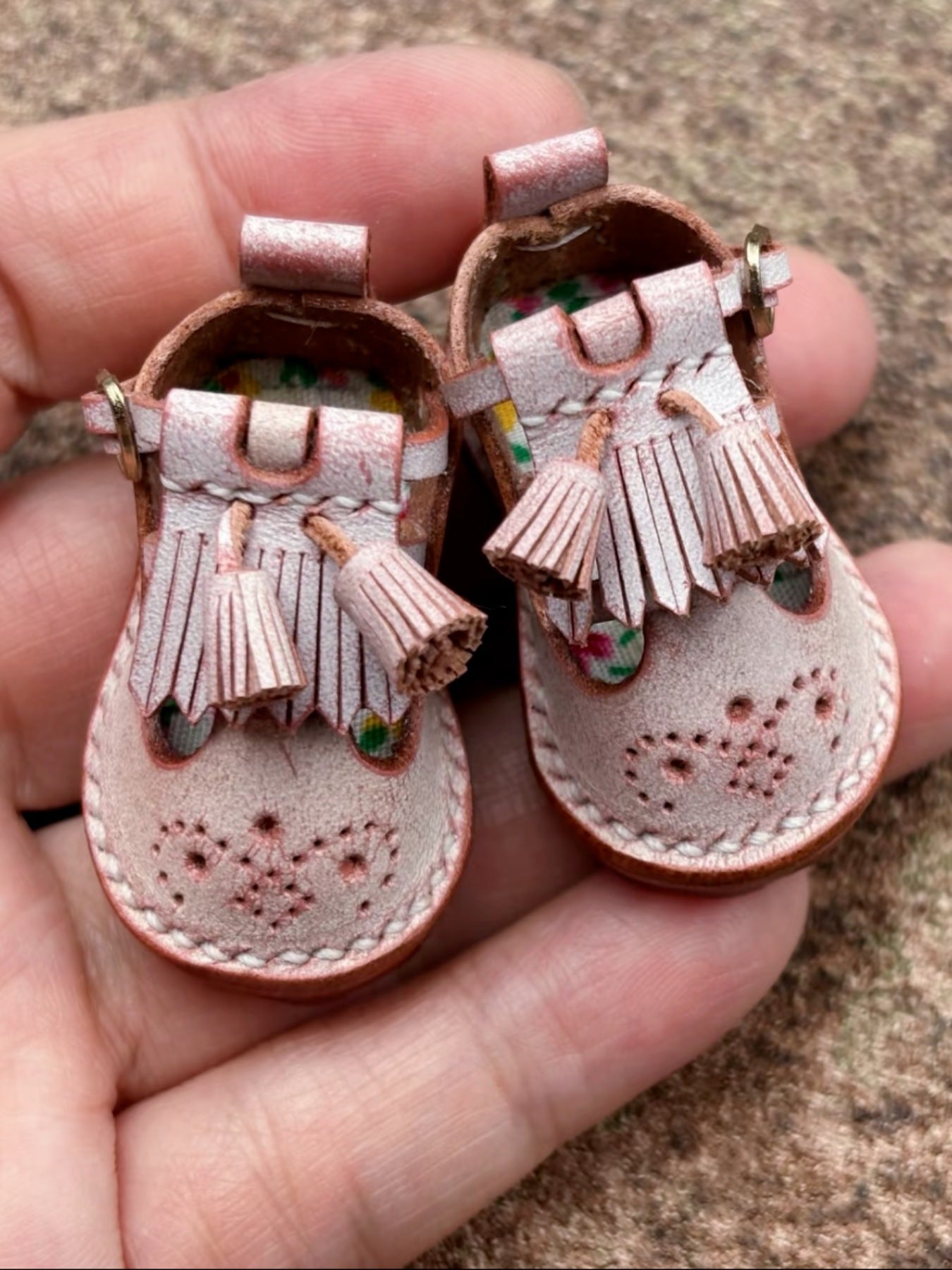 Handmade Shoes for Blythe/ Ob24/ Ob22, Baroque Carved Shoes with Fringe