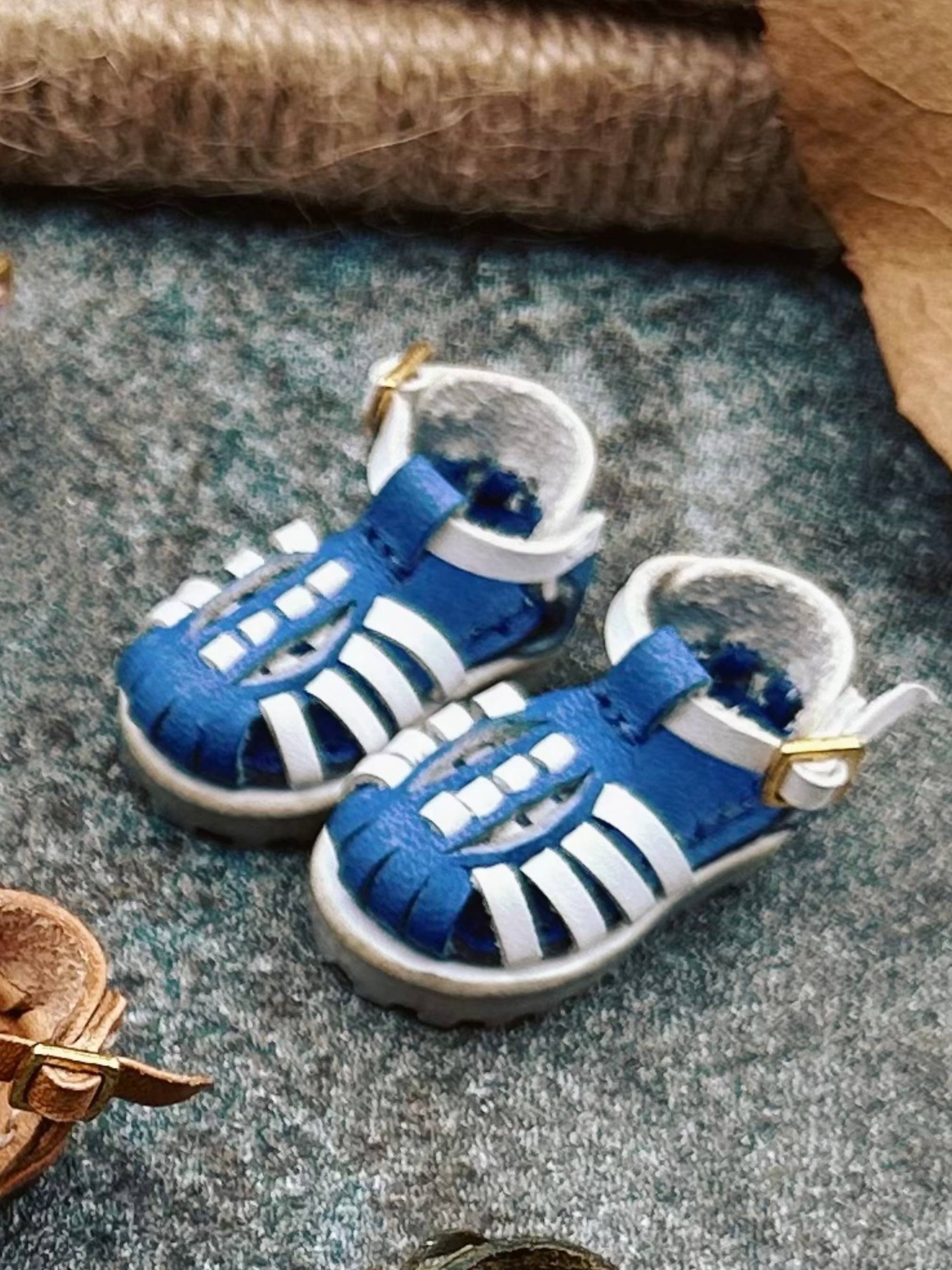 Handmade Shoes for Blythe/Obitsu, Leather Sandals