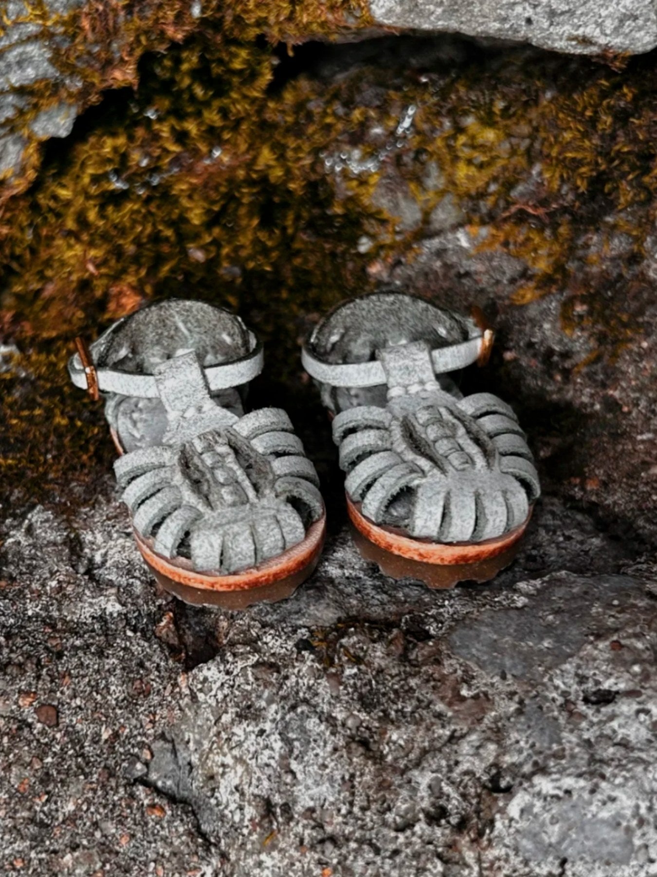 Handmade Shoes for Blythe/Obitsu, Leather Sandals