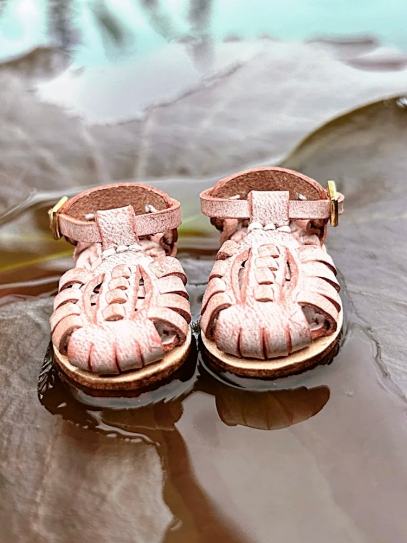 Handmade Shoes for Blythe/Obitsu, Leather Sandals