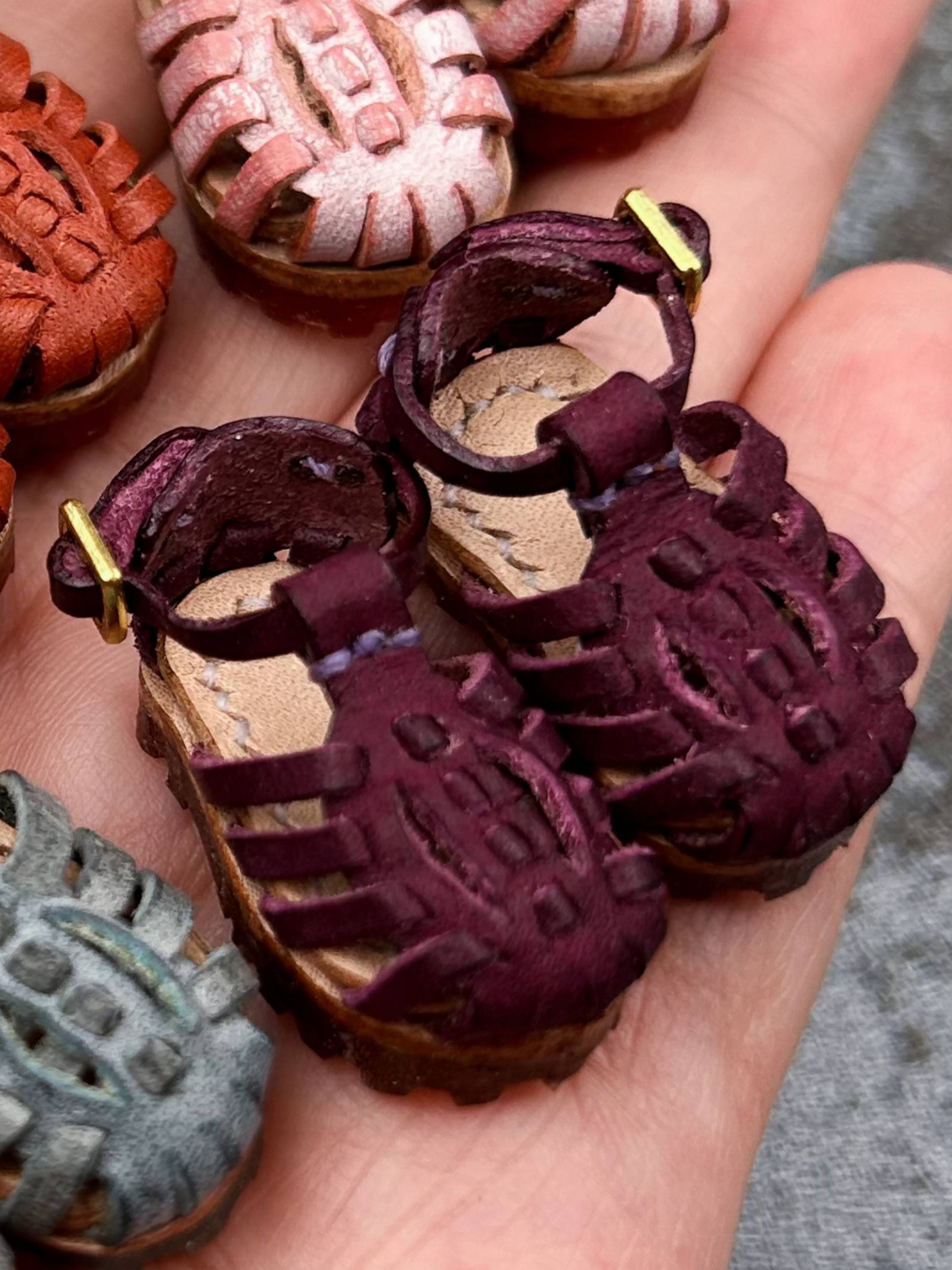 Handmade Shoes for Blythe/Obitsu, Leather Sandals