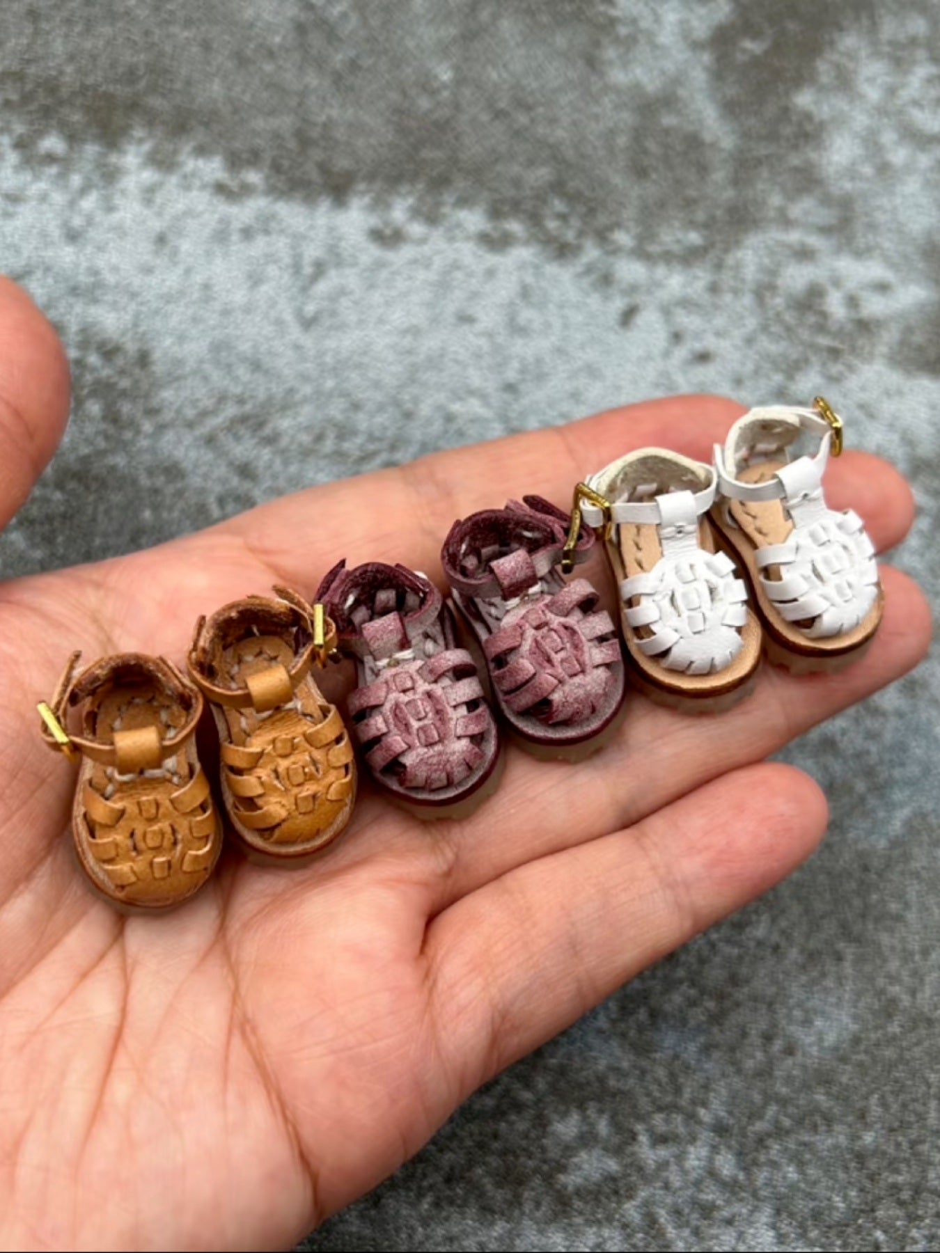 Handmade Shoes for Blythe/Obitsu, Leather Sandals