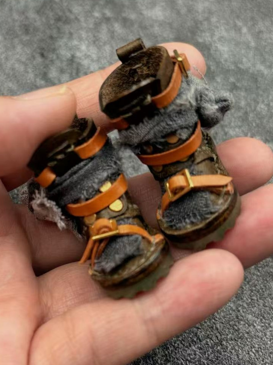 Handmade Shoes for Blythe/Obitsu, Street-Worn Combat Boots