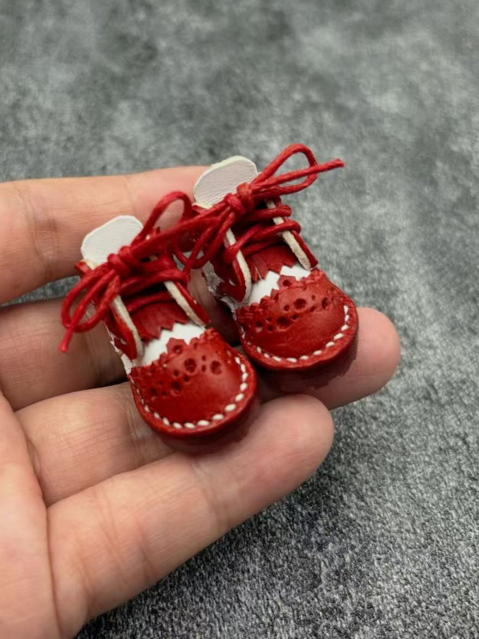 Handmade Shoes for Blythe/Obitsu, Classic Baroque Carved Oxford Shoes