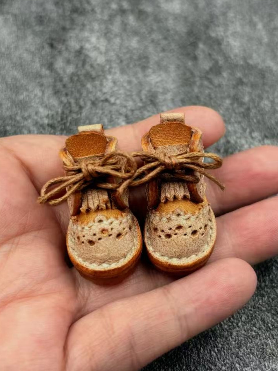 Handmade Shoes for Blythe/Obitsu, Classic Baroque Carved Oxford Shoes